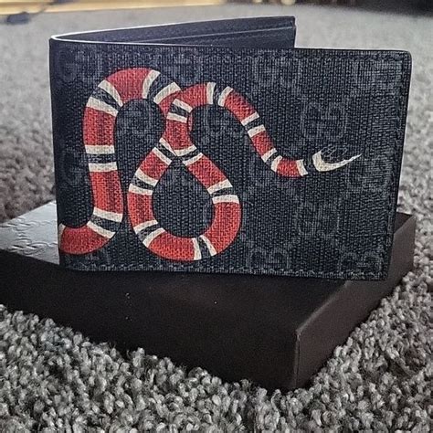 gucci snake belt second hand|authentic Gucci snake wallet.